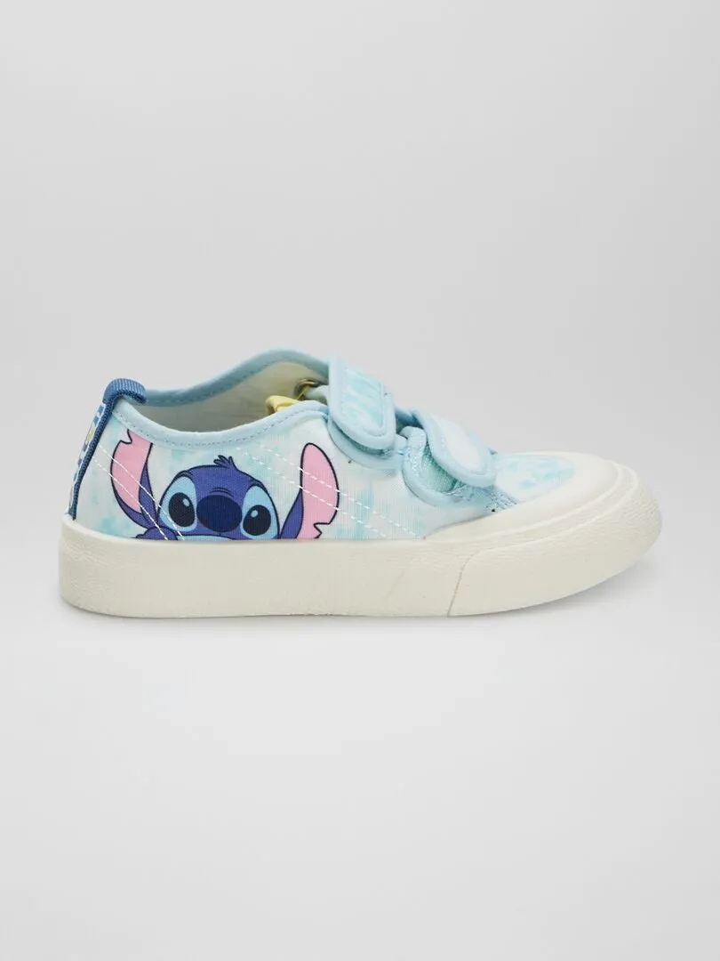 ZAPATILLAS DEPORTIVAS BAJAS DE TELA 'STITCH'  BLANCO