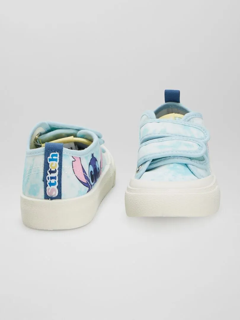 ZAPATILLAS DEPORTIVAS BAJAS DE TELA 'STITCH'  BLANCO