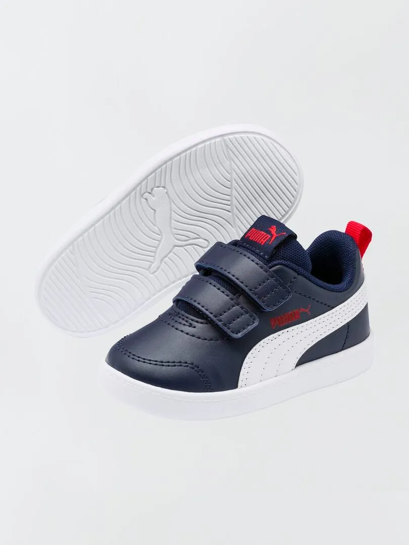 ZAPATILLAS DEPORTIVAS TRICOLORES COURTFLEX 'PUMA'  AZUL