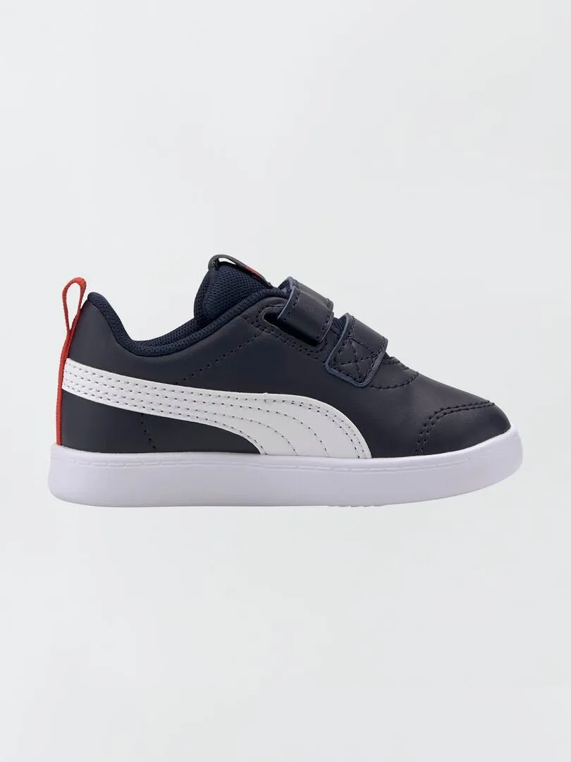 ZAPATILLAS DEPORTIVAS TRICOLORES COURTFLEX 'PUMA'  AZUL