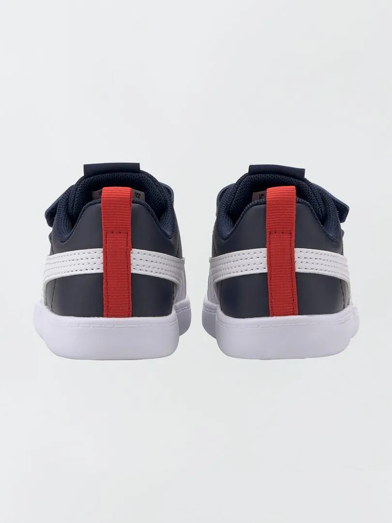 ZAPATILLAS DEPORTIVAS TRICOLORES COURTFLEX 'PUMA'  AZUL