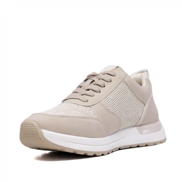 Zapatillas Owel Gold Coast beig con cremallera lateral