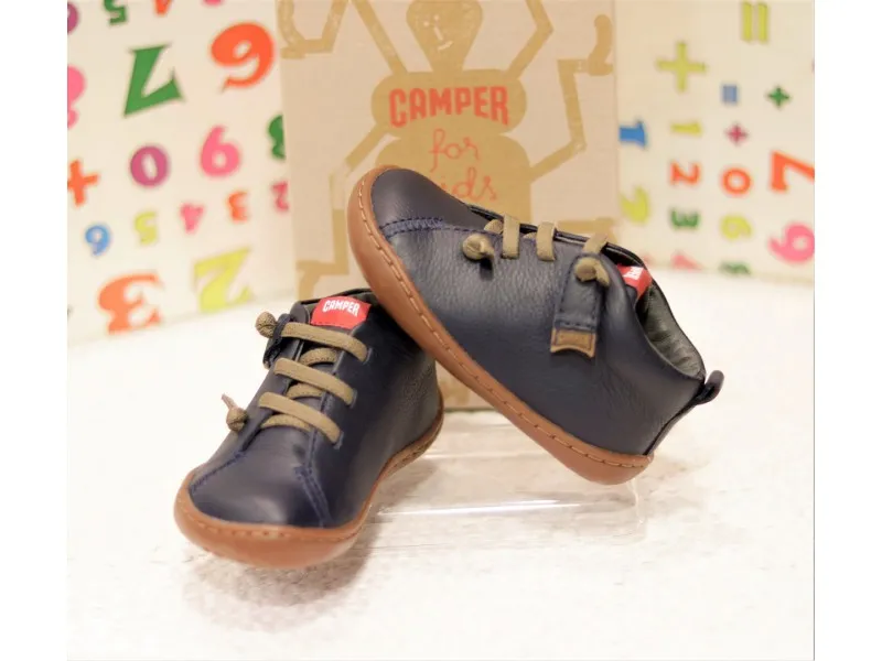 ZAPATO CORDONES ELÁSTICOS CAMPER 80153 EN COLOR MARINO