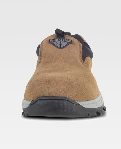 Zapato de serraje sin cordones Color Beige+Negro
