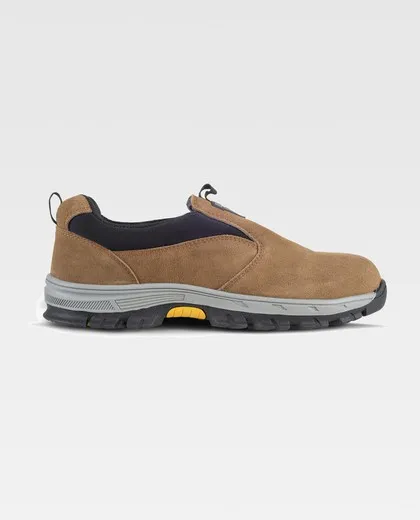 Zapato de serraje sin cordones Color Beige+Negro
