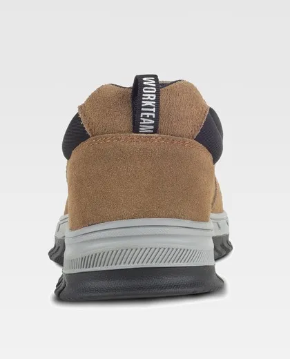 Zapato de serraje sin cordones Color Beige+Negro