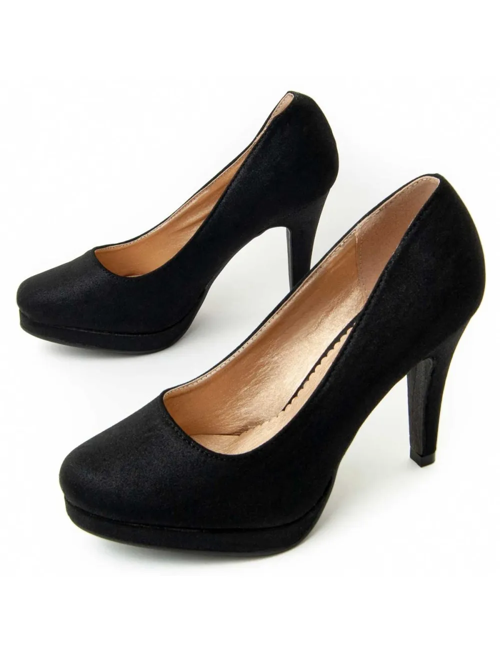Zapato De Tacón Para Mujer.  Montevita  Unne5  91268 Negro