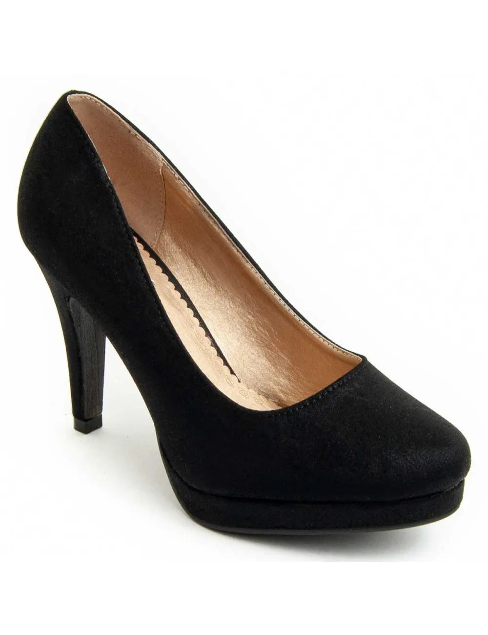 Zapato De Tacón Para Mujer.  Montevita  Unne5  91268 Negro