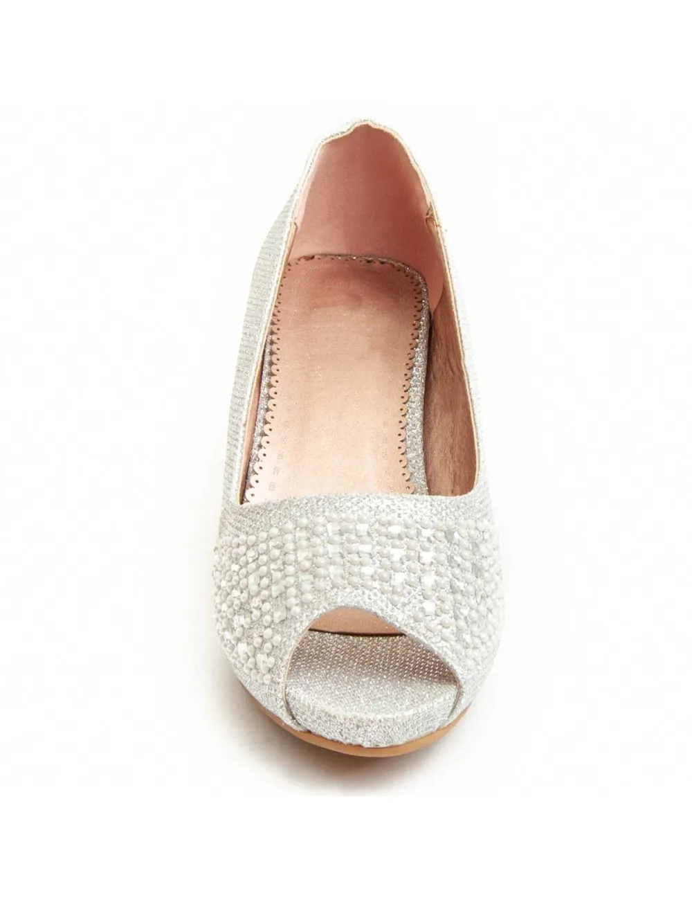 Zapato De Tacón Para Mujer.  Montevita  Unne63  92364 Plateado