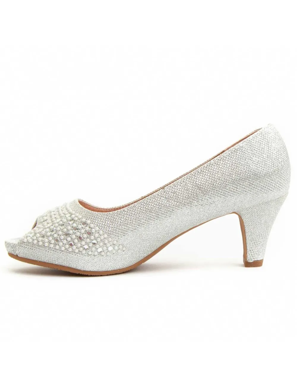 Zapato De Tacón Para Mujer.  Montevita  Unne63  92364 Plateado