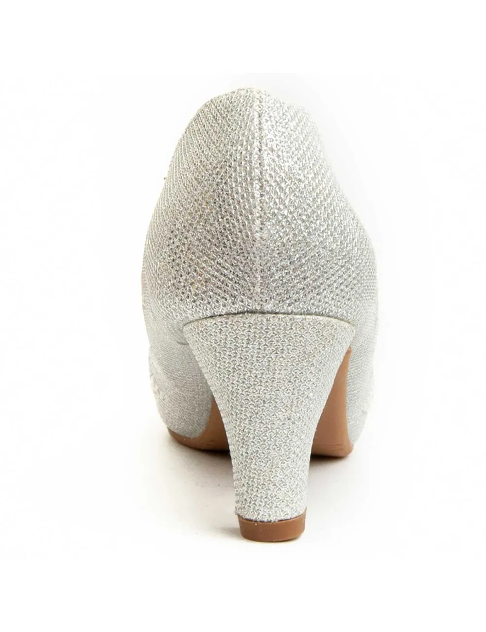 Zapato De Tacón Para Mujer.  Montevita  Unne63  92364 Plateado