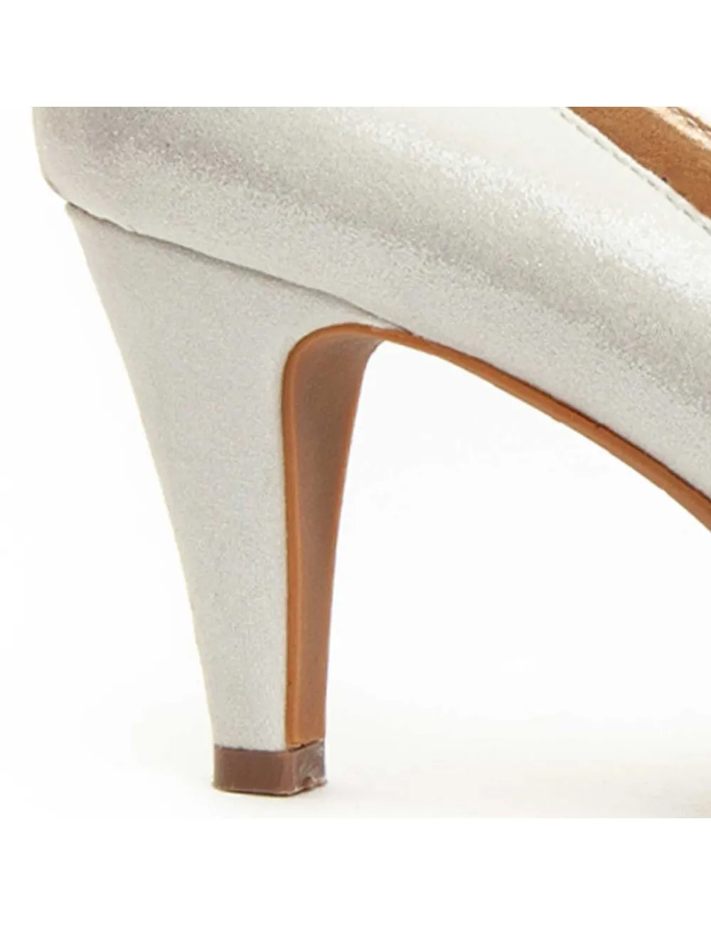 Zapato De Tacón Para Mujer.  Montevita  Unne65  92367 Plateado