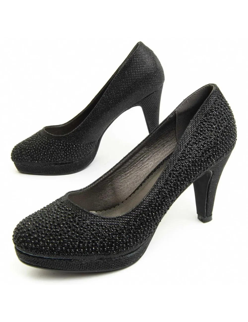 Zapato De Tacón Para Mujer.  Montevita  Unne79  92397 Negro