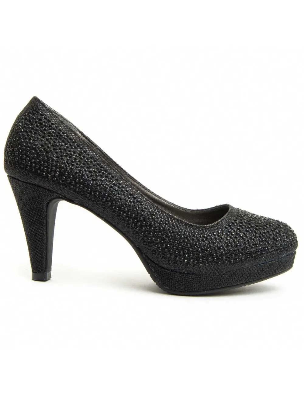 Zapato De Tacón Para Mujer.  Montevita  Unne79  92397 Negro