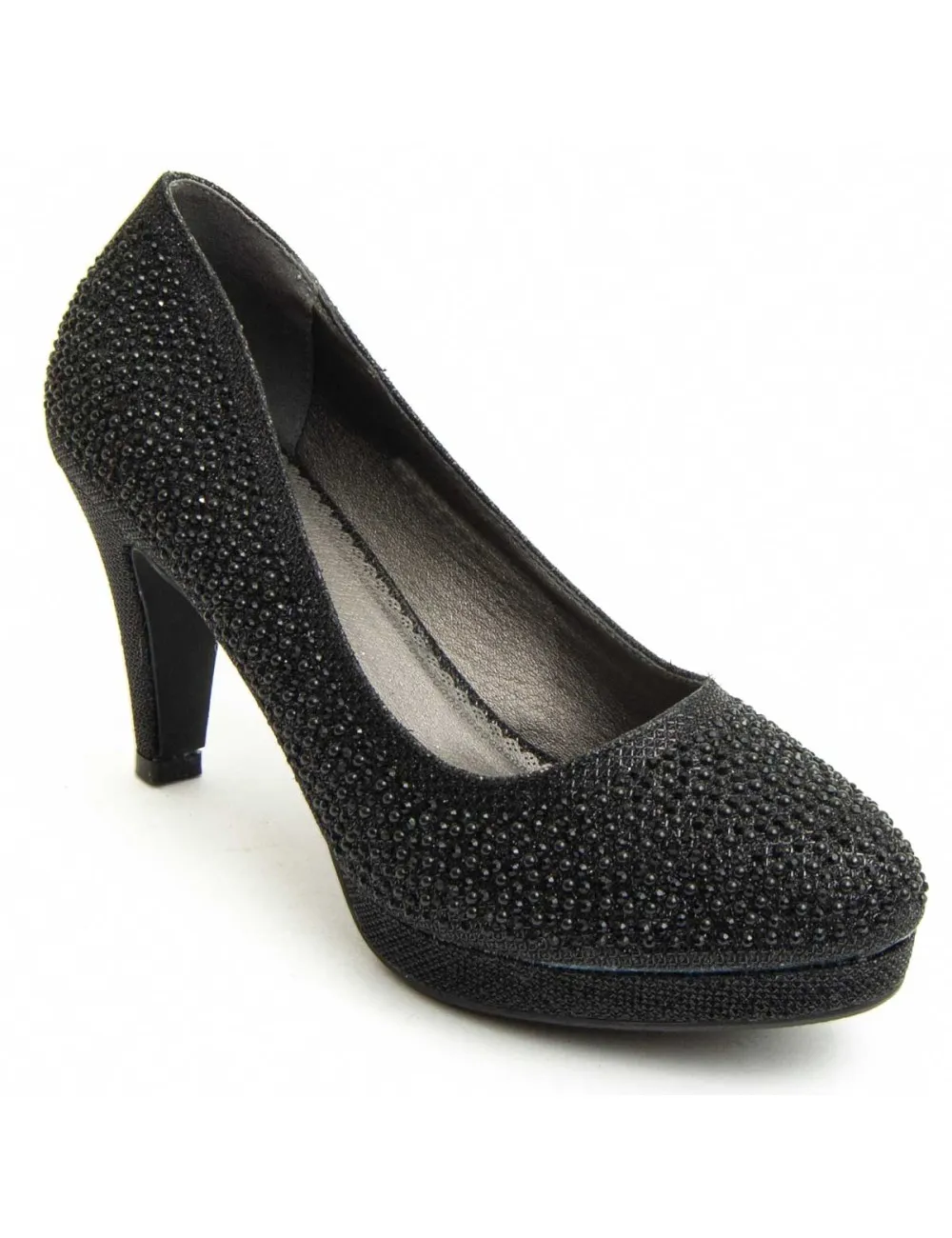 Zapato De Tacón Para Mujer.  Montevita  Unne79  92397 Negro