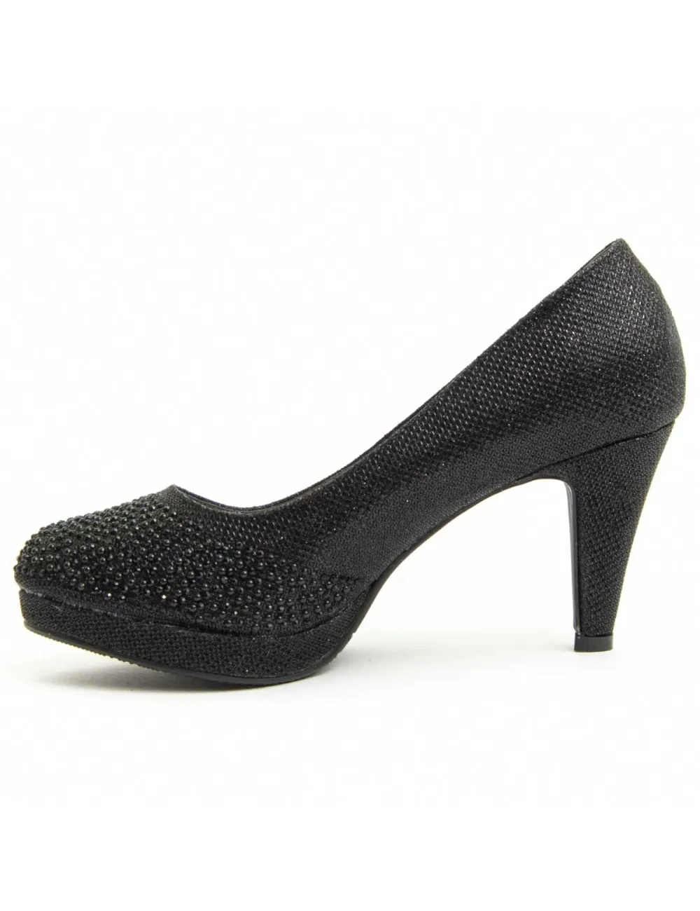 Zapato De Tacón Para Mujer.  Montevita  Unne79  92397 Negro