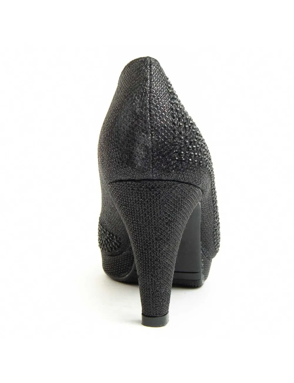 Zapato De Tacón Para Mujer.  Montevita  Unne79  92397 Negro