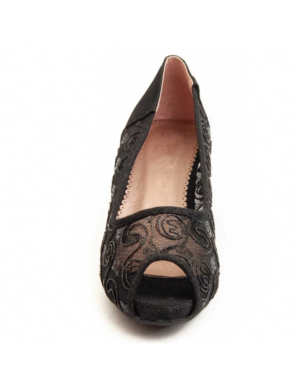 Zapato De Tacón Para Mujer.  Montevita  Unnecebapas  92336 Negro