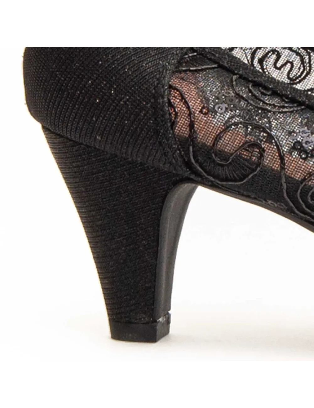 Zapato De Tacón Para Mujer.  Montevita  Unnecebapas  92336 Negro