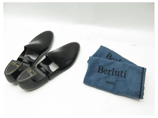 ZAPATOS BERLUTI 4 OJALES DEPORTIVOS 0507 derby 8 42 ZAPATO PIEL PATINA Castaño 