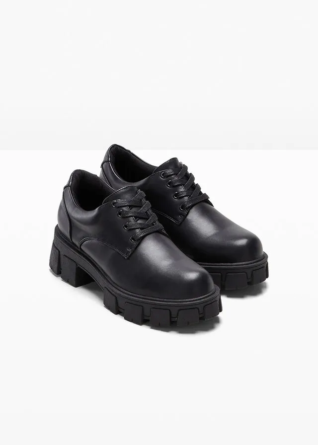 Zapatos con cordones Negro