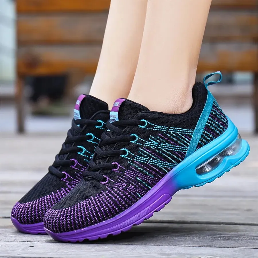 Zapatos correr con cámara de aire para mujer