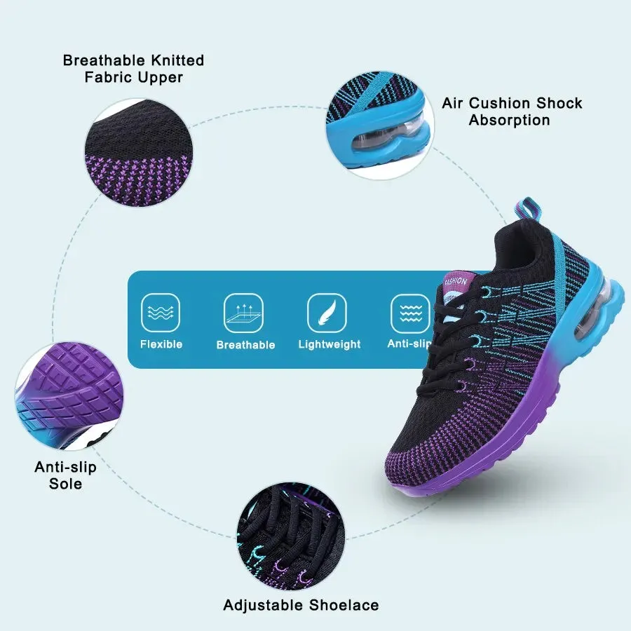 Zapatos correr con cámara de aire para mujer