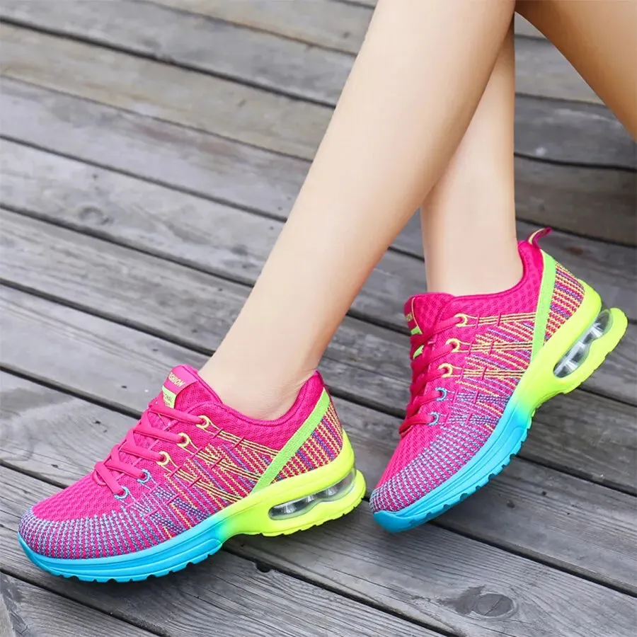 Zapatos correr con cámara de aire para mujer