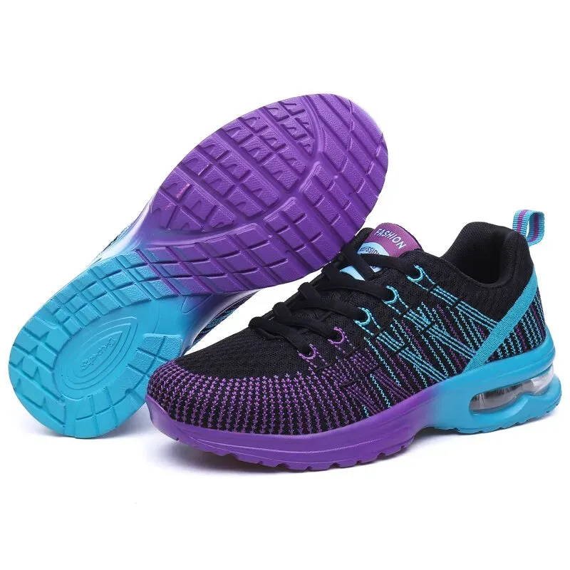 Zapatos correr con cámara de aire para mujer