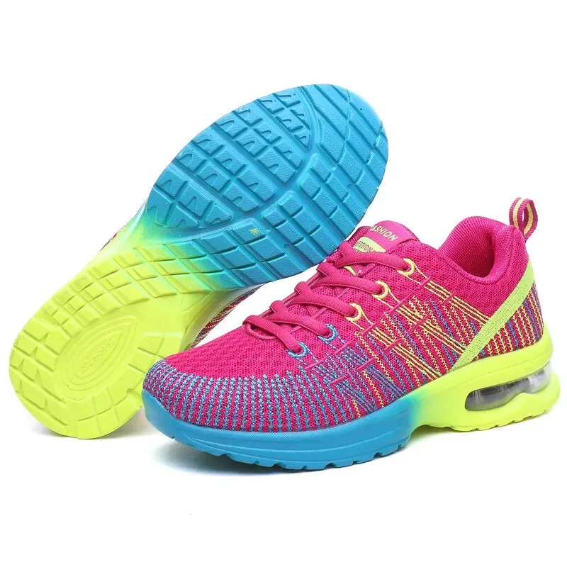 Zapatos correr con cámara de aire para mujer