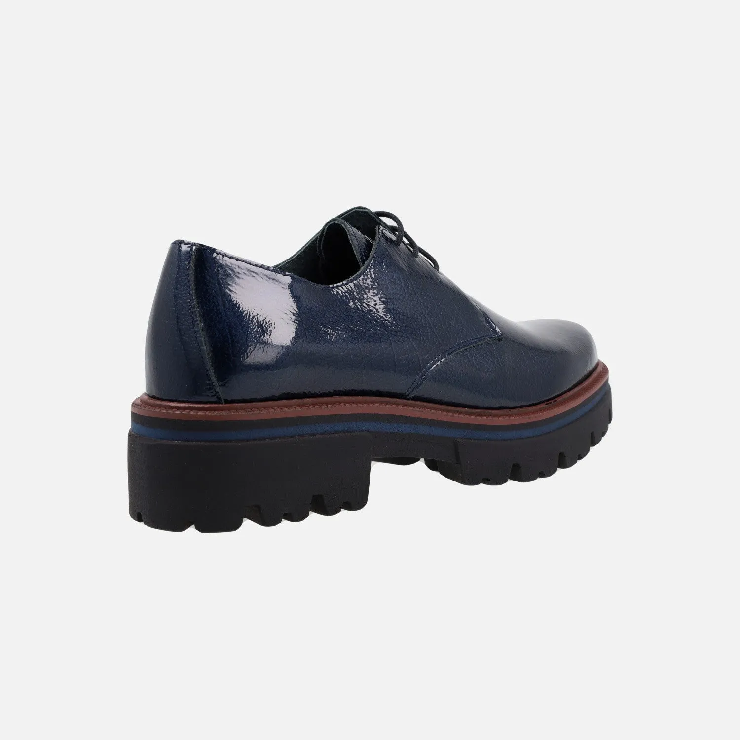 Zapatos de cordones con piso de goma para mujer