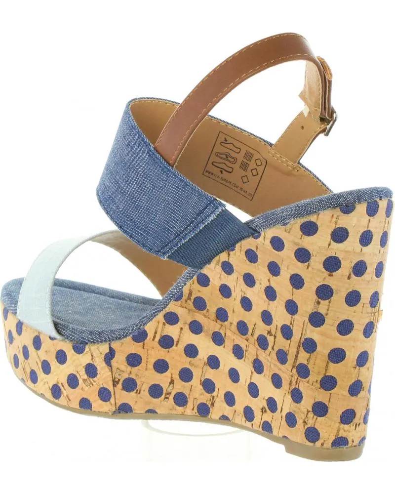ZAPATOS DE CUñA DE MUJER URBAN 385913B6600 LIGHT BLUEBLUE