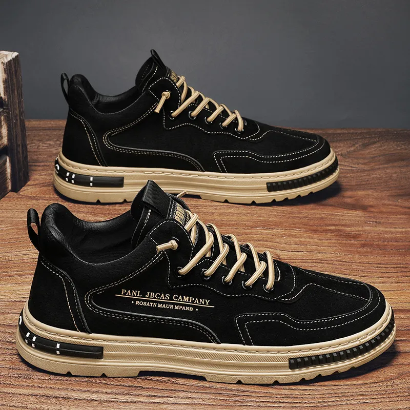 Zapatos de hombres de venta caliente para hombres cómodos zapatos casuales transpirables zapatillas livianas gris negro blanco 3
