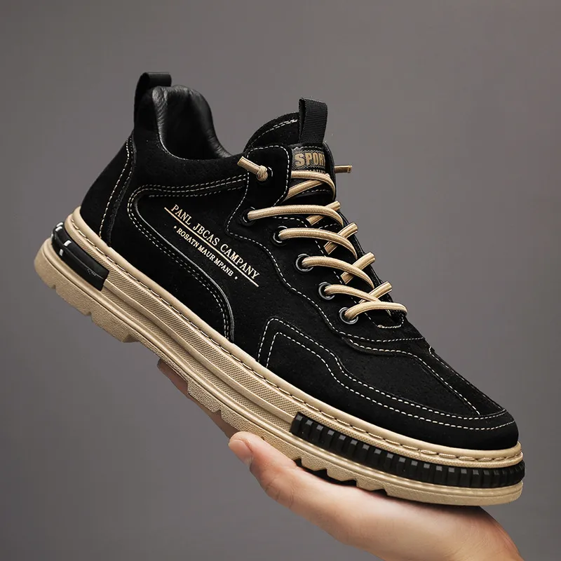 Zapatos de hombres de venta caliente para hombres cómodos zapatos casuales transpirables zapatillas livianas gris negro blanco 3