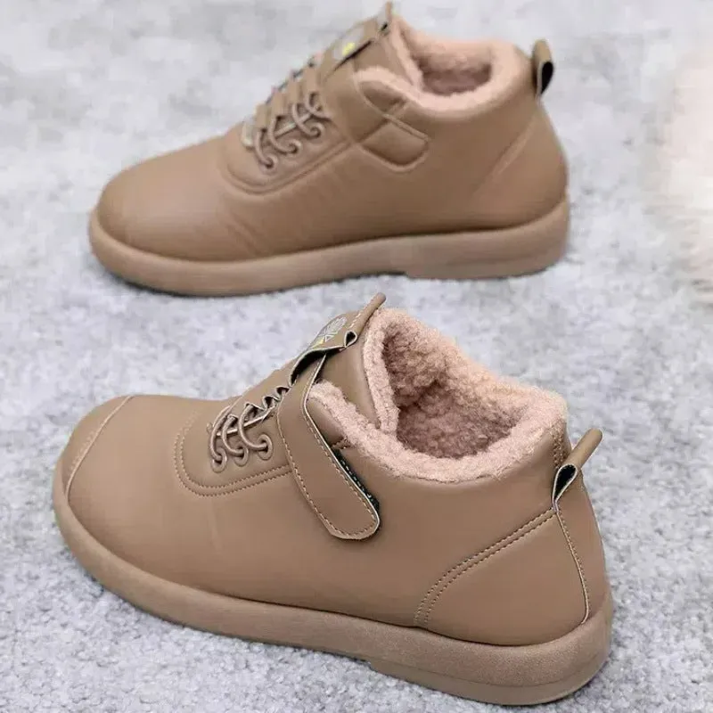 Zapatos de piel de algodón para mujer (paraguas)