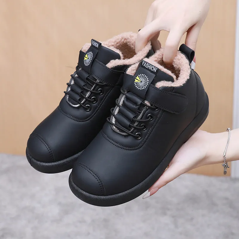Zapatos de piel de algodón para mujer (paraguas)