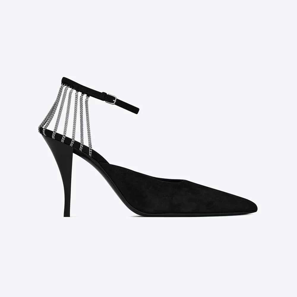 ZAPATOS DE SALóN CON CADENA PARA MUJER SAINT LAURENT YSL EN ANTENEGRO