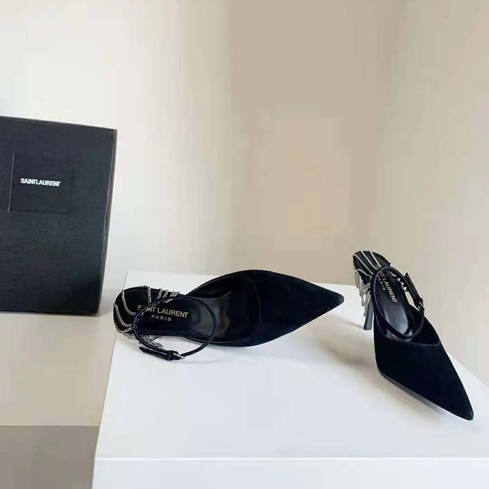 ZAPATOS DE SALóN CON CADENA PARA MUJER SAINT LAURENT YSL EN ANTENEGRO