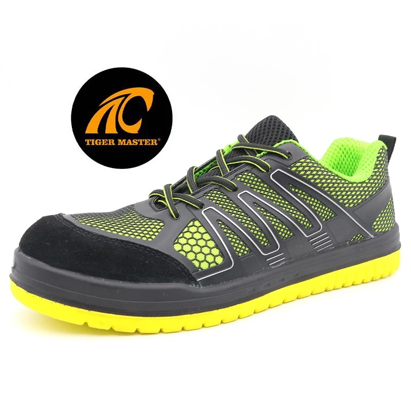Zapatos de seguridad deportivos CE con resistencia al deslizamiento de aceite superior TM287 KPU con punta compuesta