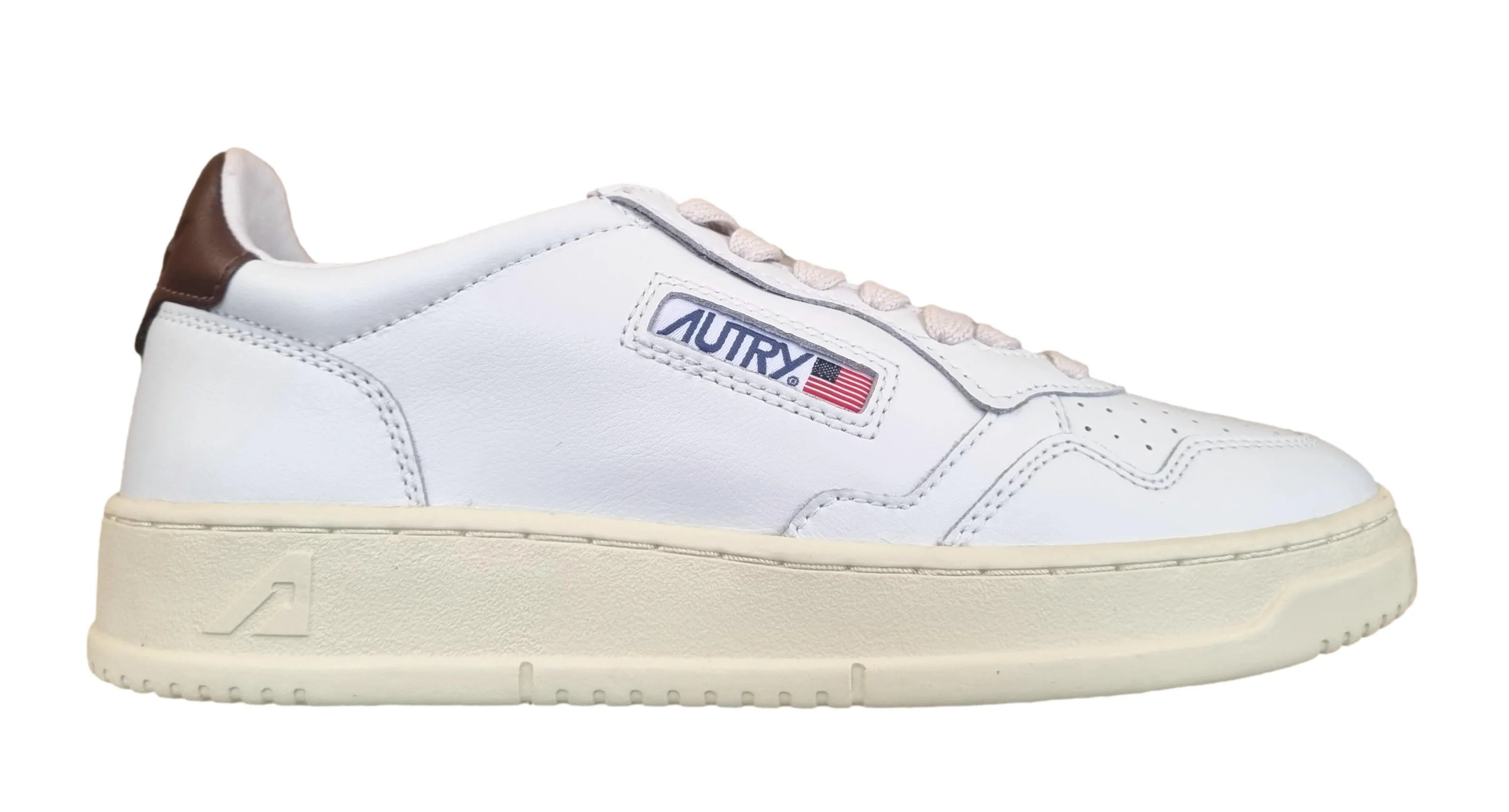 ZAPATOS DEPORTIVOS AUTRY MEDALLISTAS PARA HOMBRE EN PIEL AULM LL53 BLANCOMARRóN