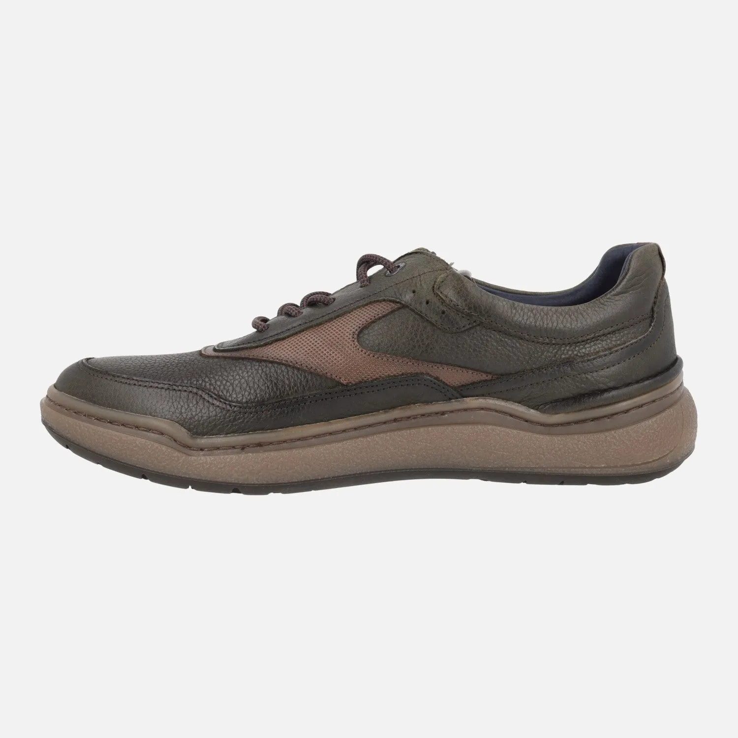 Zapatos deportivos en combinado kaki para hombre