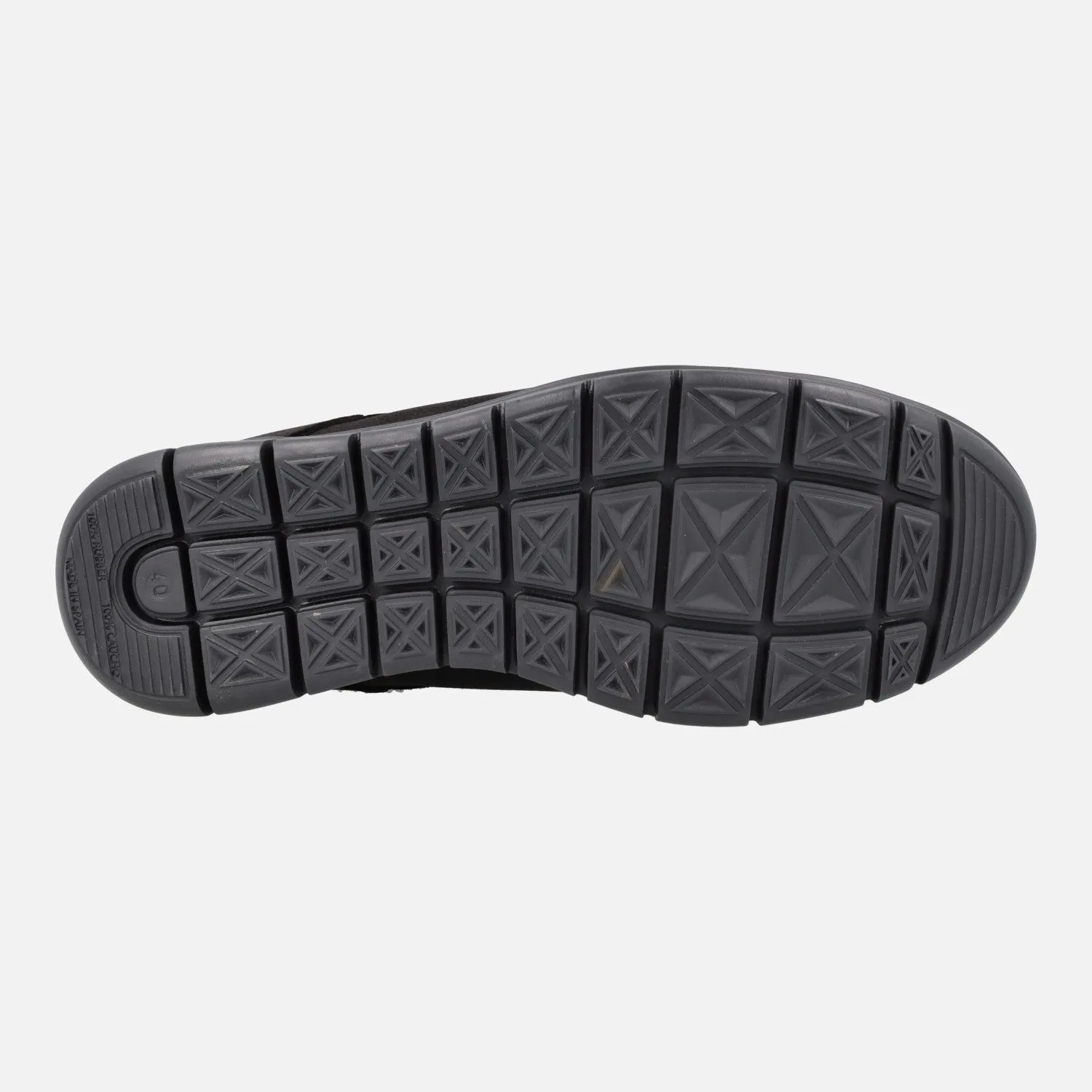 Zapatos deportivos en piel nobuck con cordones para hombre