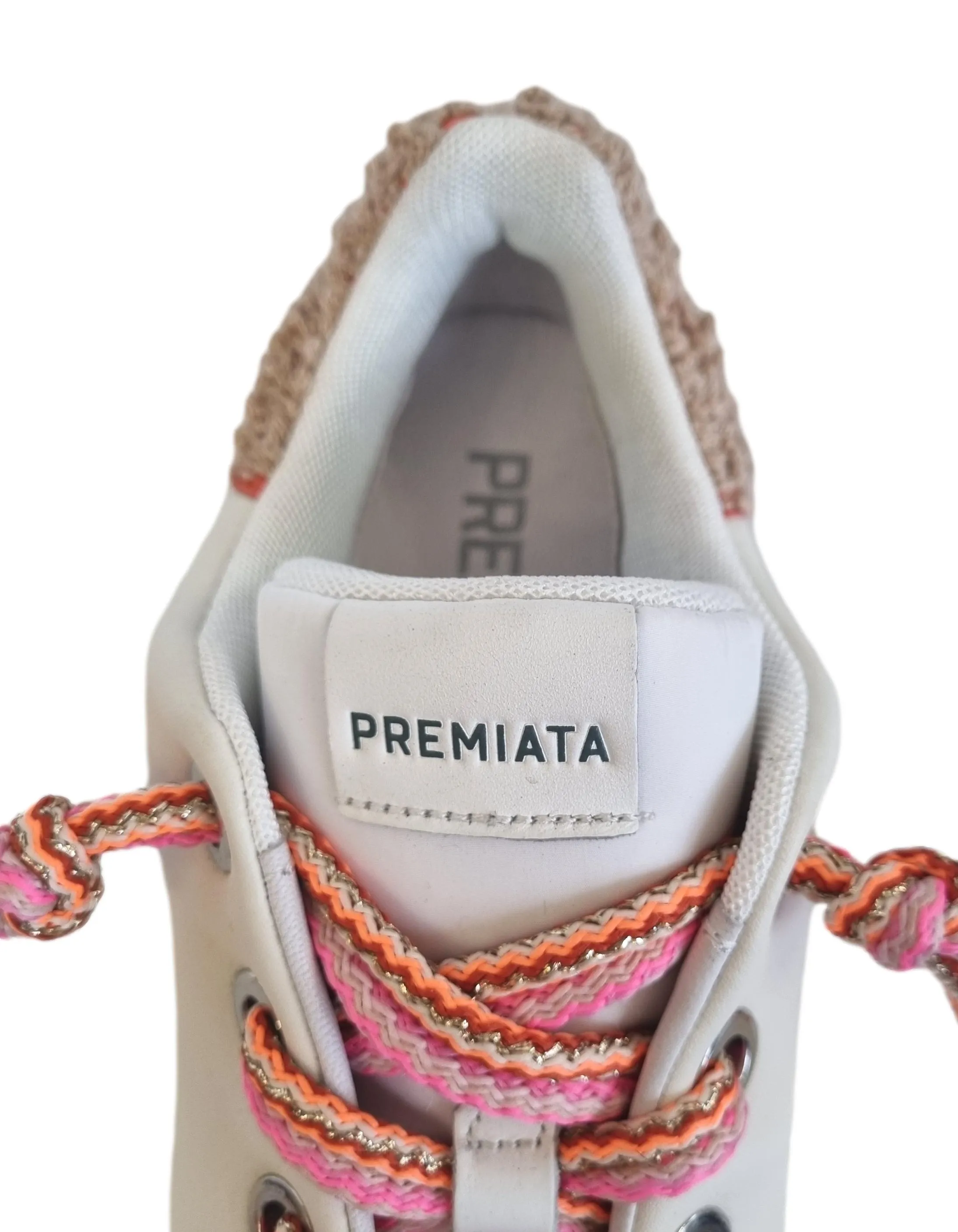 Zapatos deportivos mujer PREMIATA piel BELLE 6551 mantequilla Nº 39 defectuoso