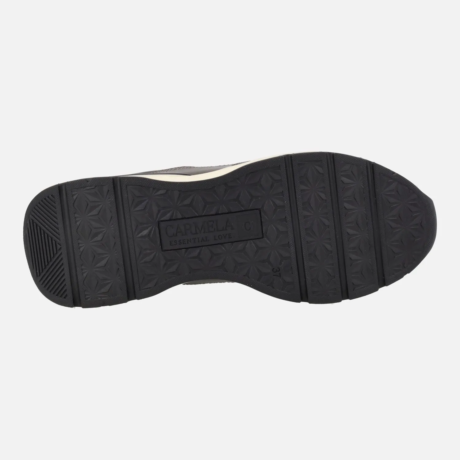 Zapatos deportivos multimaterial con cremallera central para mujer