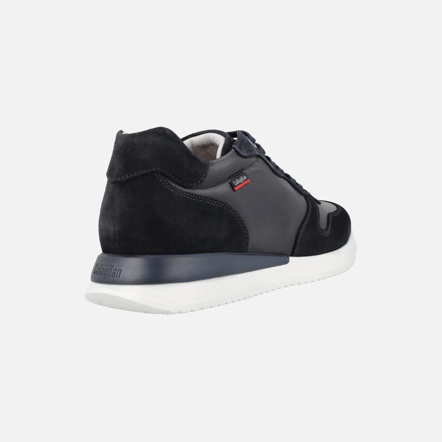 Zapatos deportivos para hombre combinados en piel y serraje
