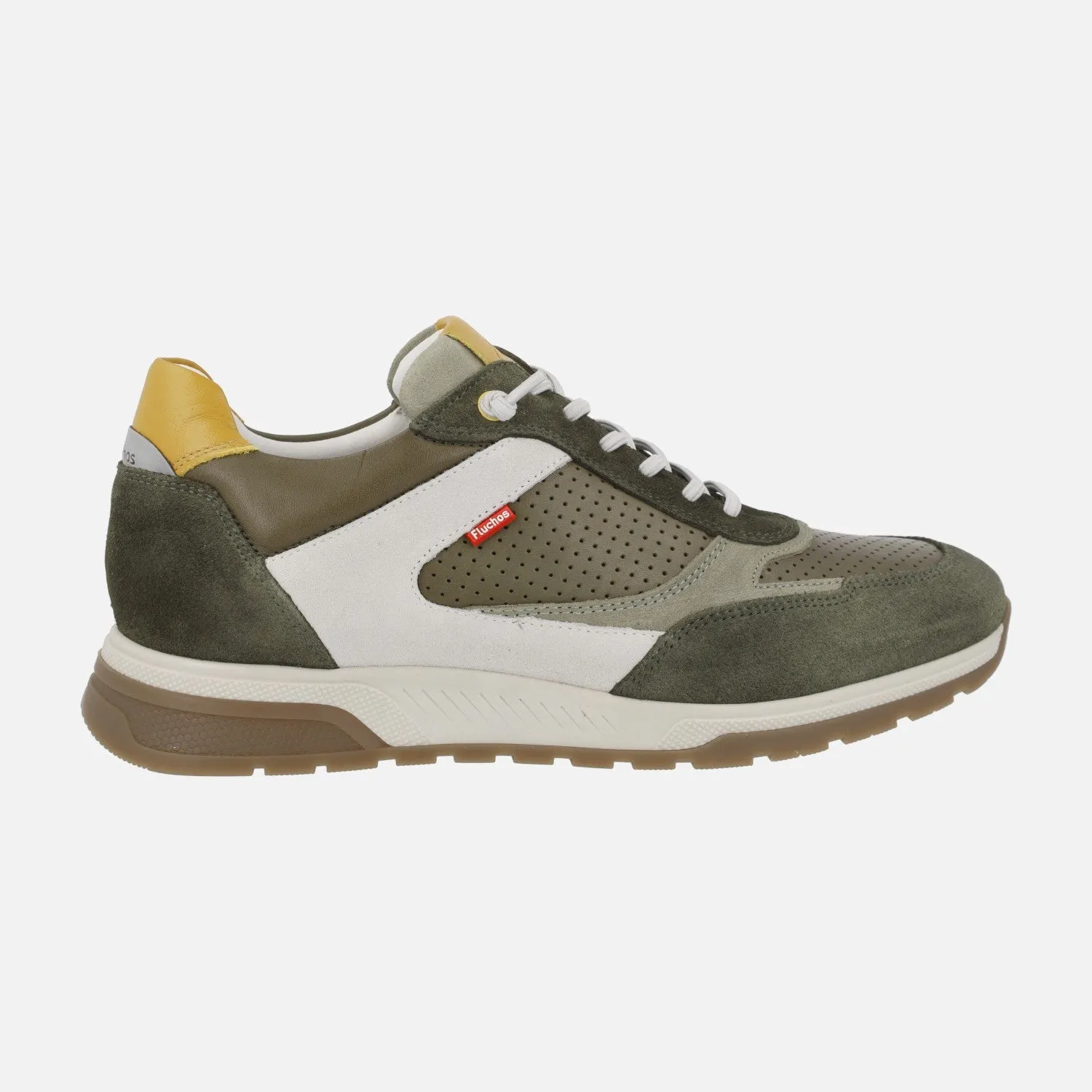 Zapatos deportivos para hombre en combinado verde