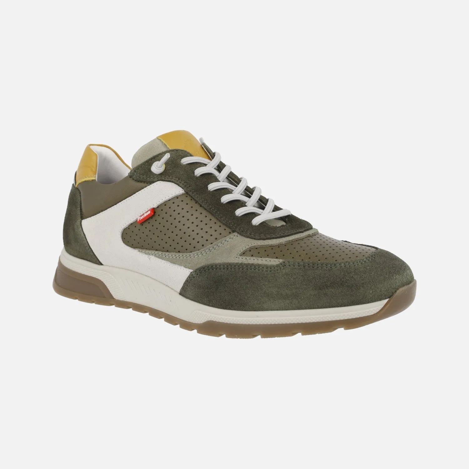 Zapatos deportivos para hombre en combinado verde