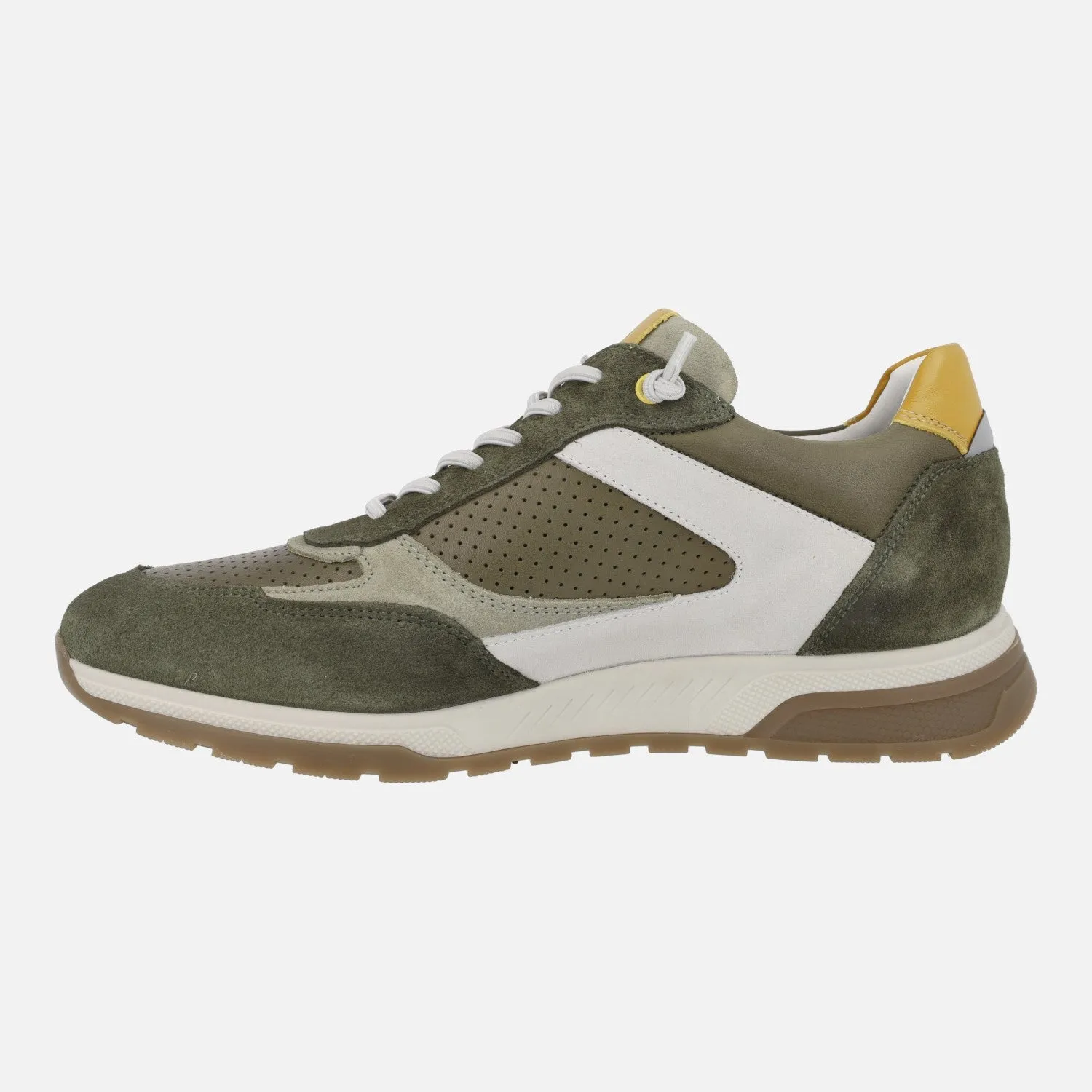 Zapatos deportivos para hombre en combinado verde