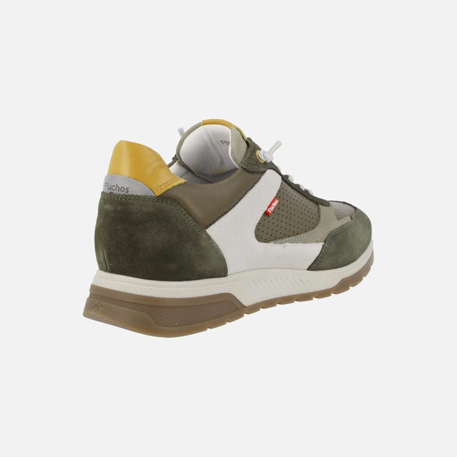 Zapatos deportivos para hombre en combinado verde