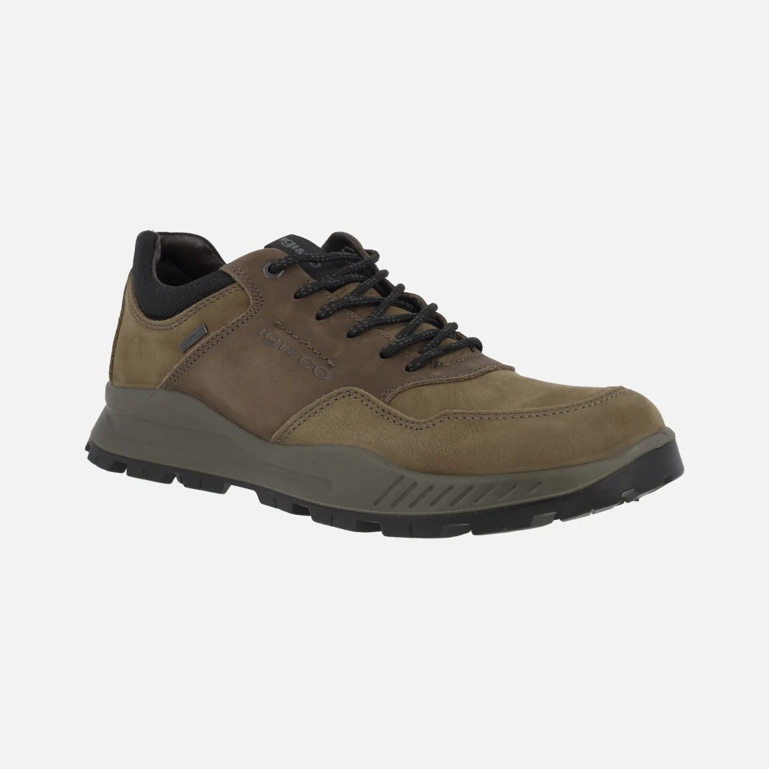 ZAPATOS DEPORTIVOS PARA HOMBRE EN PIEL NOBUCK CON MEMBRANA GORETEX